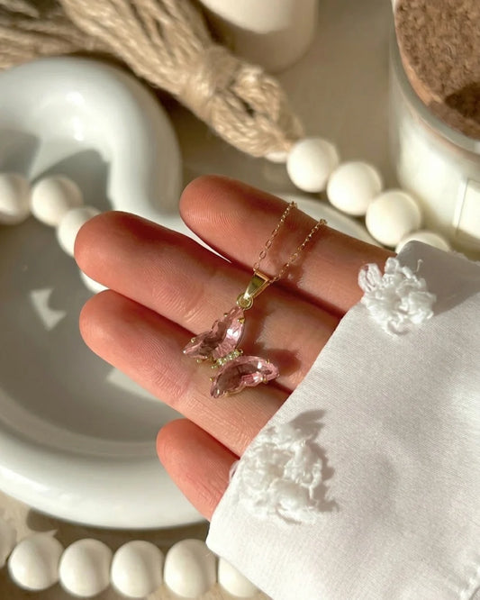 Crystal Butterfly Pendant