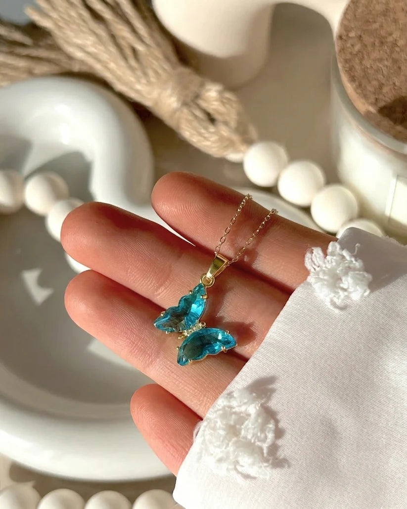 Crystal Butterfly Pendant
