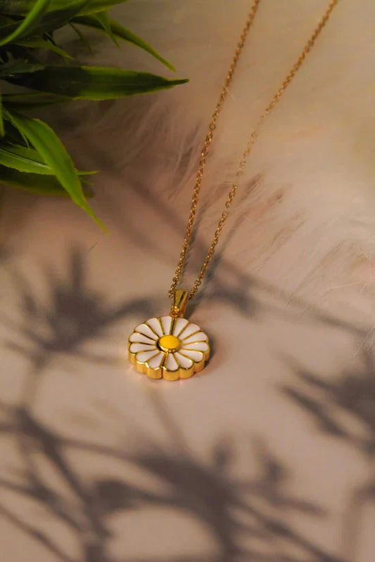 Hidden Message daisy pendant