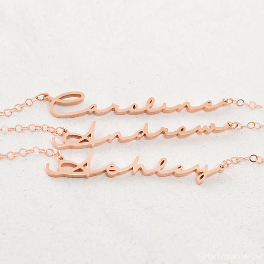 Custom Signature Name Necklace