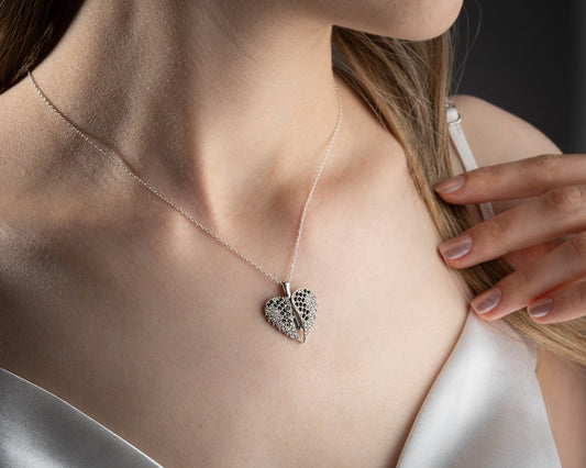 Angel Wing Heart Pendant