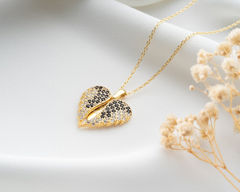 Angel Wing Heart Pendant