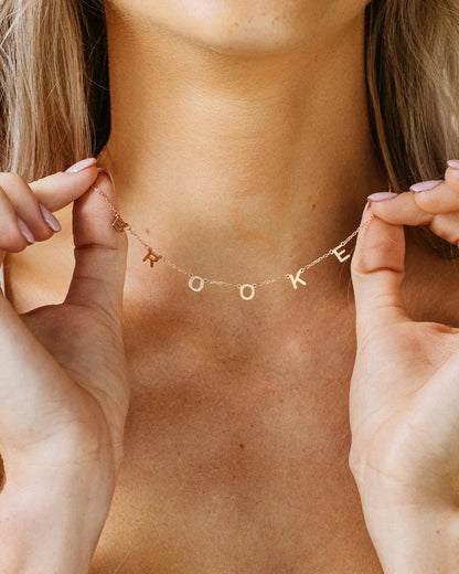 Individual Letter Name Necklace