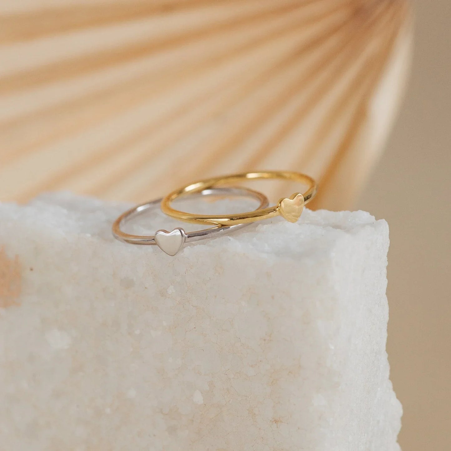 Minimalist Tiny Heart Ring