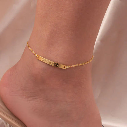 The Name Bar Anklet