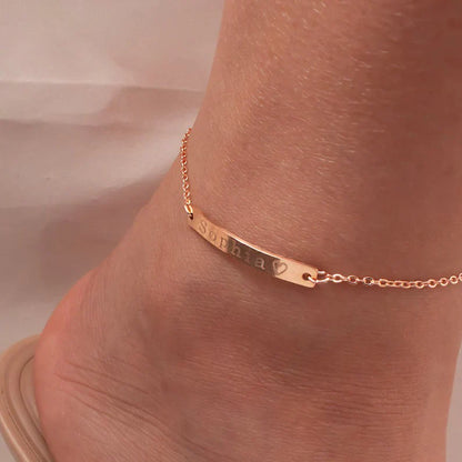 The Name Bar Anklet