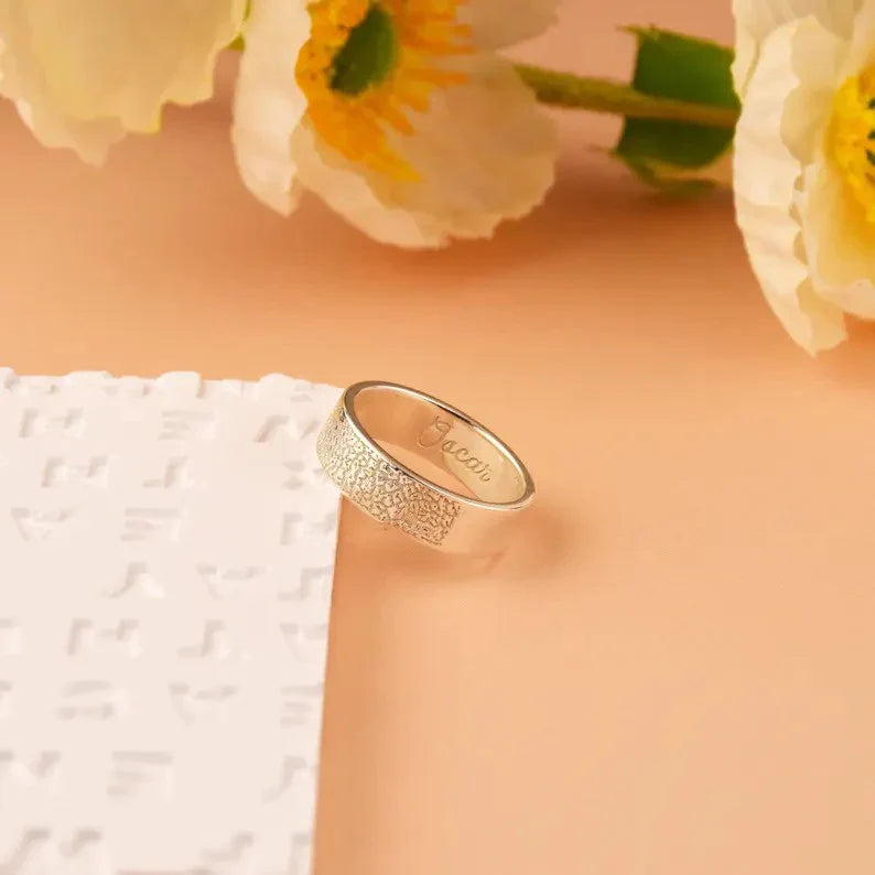 Custom Dog Nose Print Ring