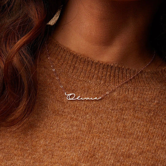 Custom Signature Name Necklace