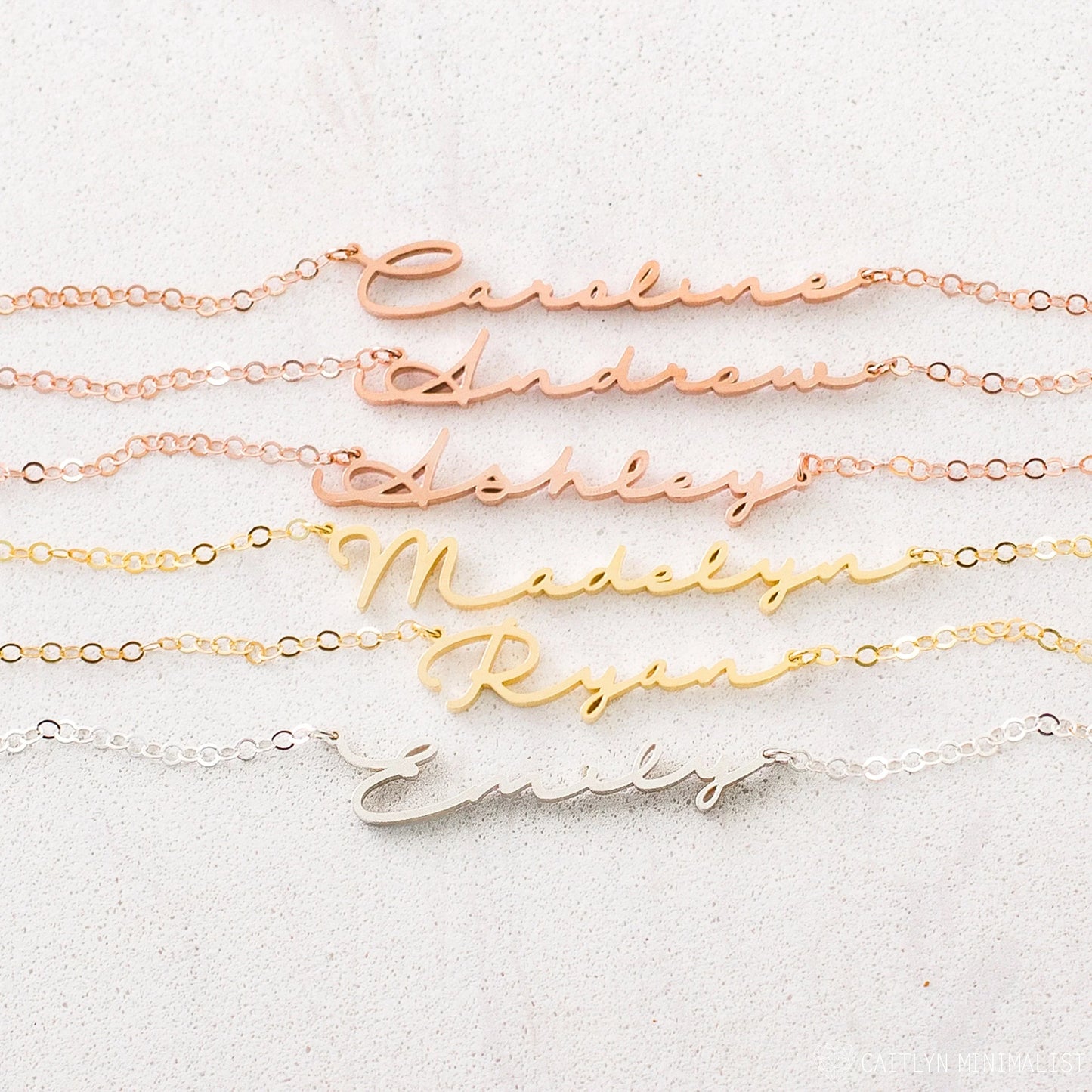 Custom Signature Name Necklace