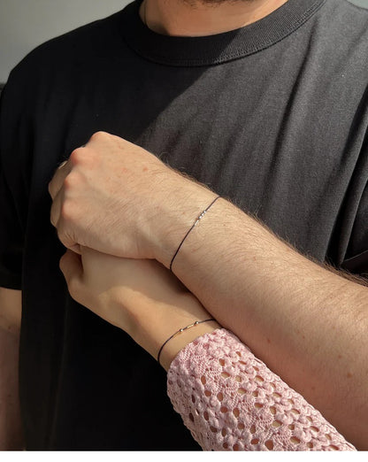 Personalized Morse Code Cord Bracelet