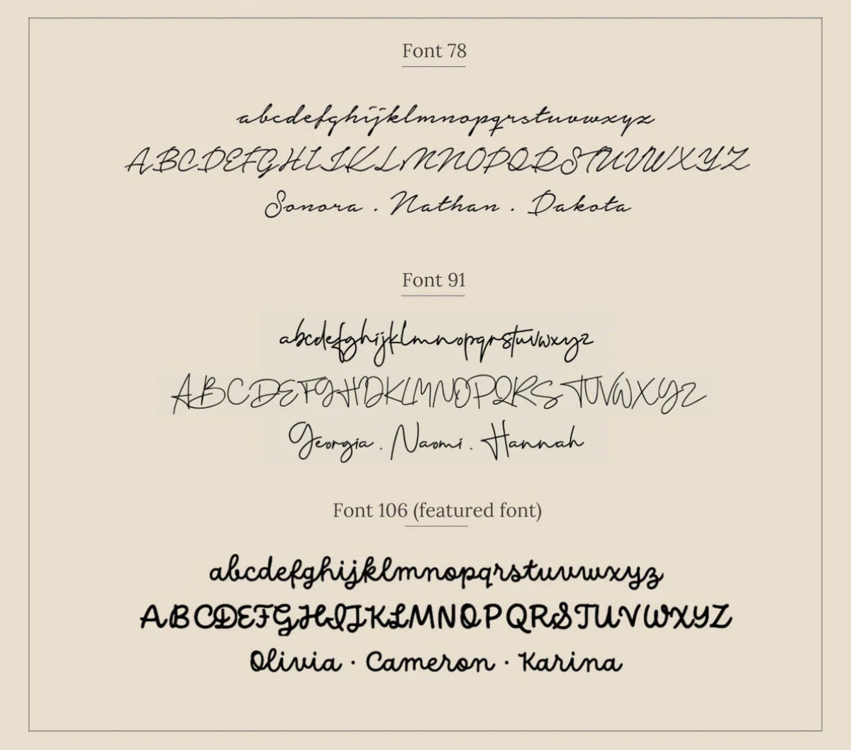 Dainty name necklace