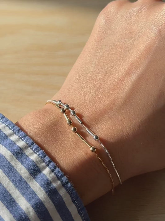 Unisex Morse Code Bracelet