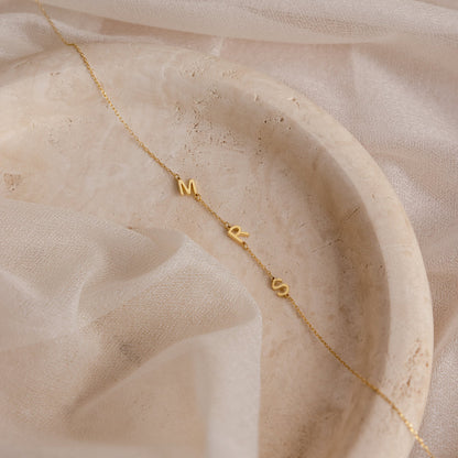His & Her Forever Initials Necklace