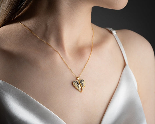 Angel Wing Heart Pendant