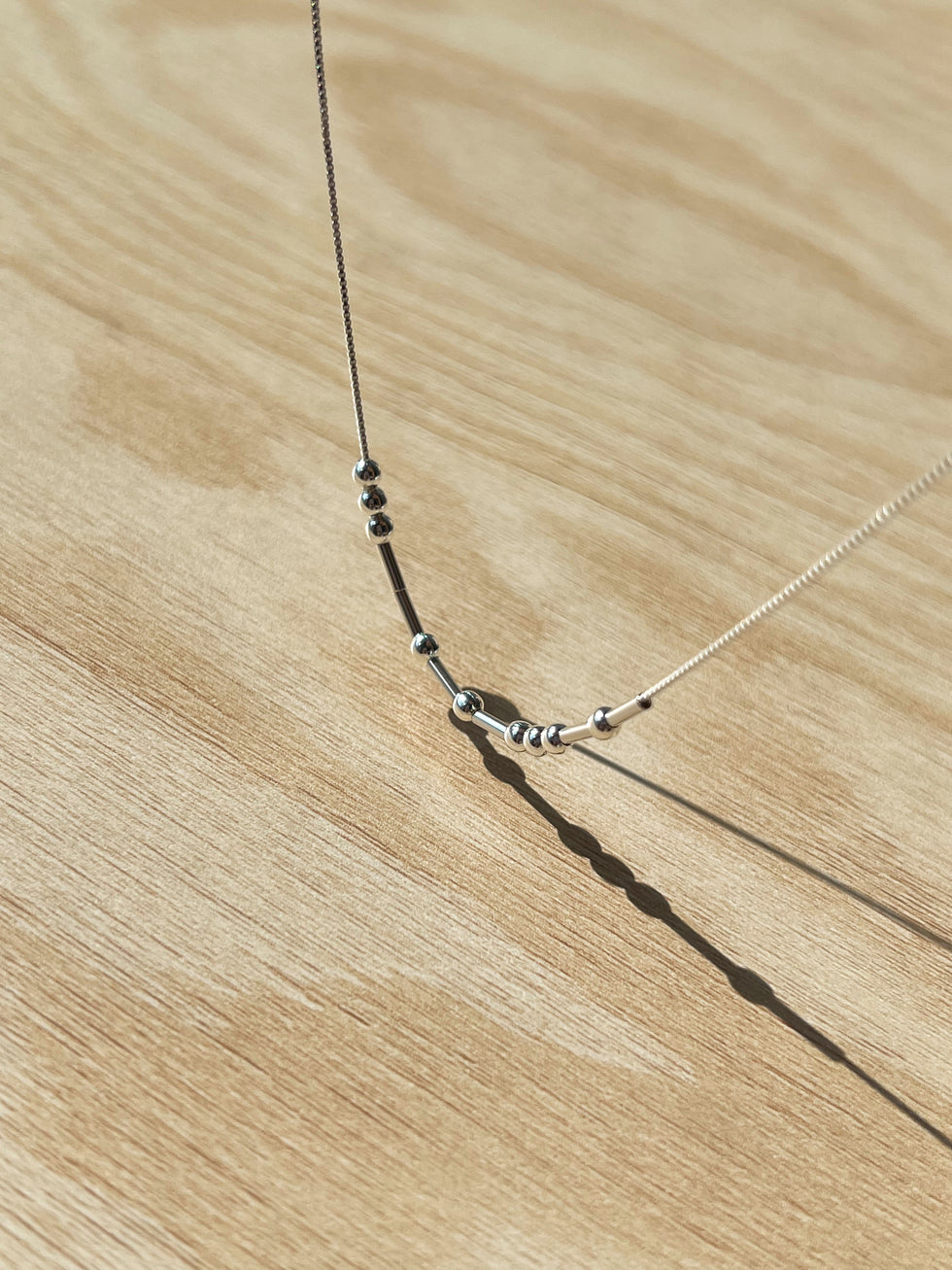 Unisex Morse Code Necklace