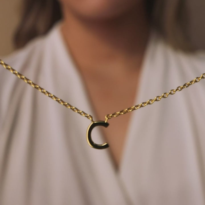 initial necklace for her