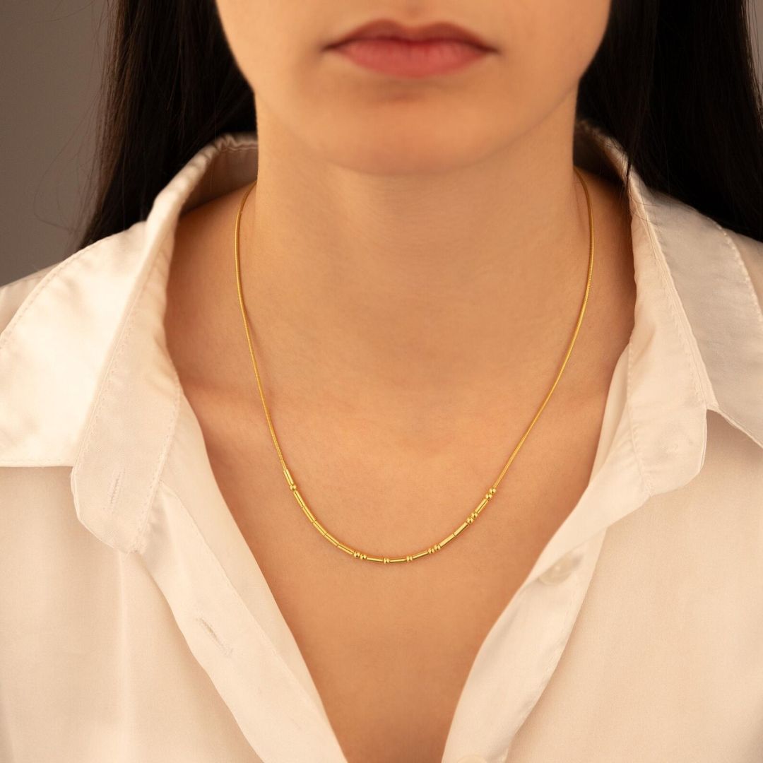 925 silver morse code necklace