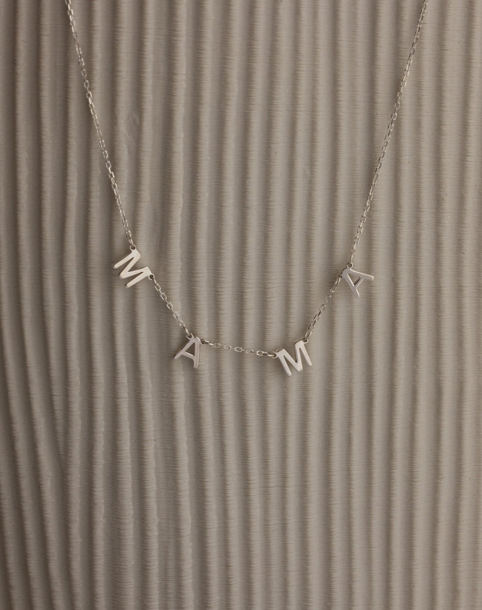 Signature MAMA Letter Necklace