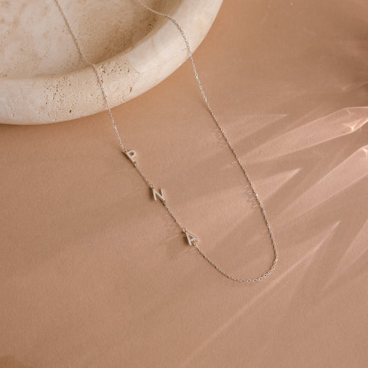 His & Her Forever Initials Necklace