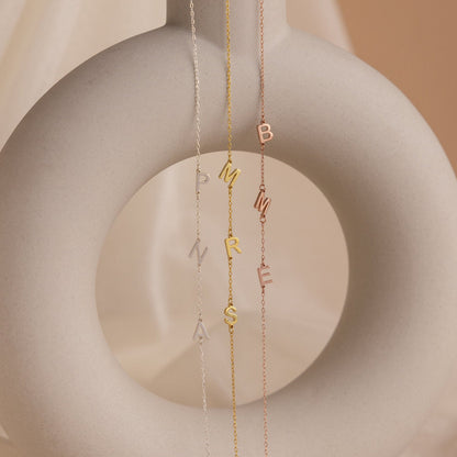 His & Her Forever Initials Necklace